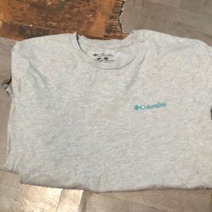 Columbia casual grey and blue long sleeve tee size large